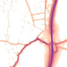 Daytime road noise heatmap for SP6 1AL