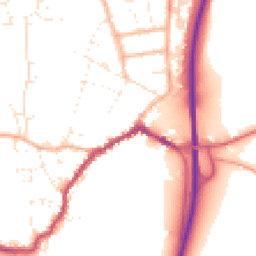 Daytime road noise heatmap for SP6 1AQ