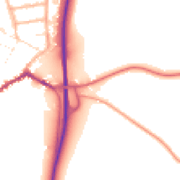 Daytime road noise heatmap for SP6 1AR