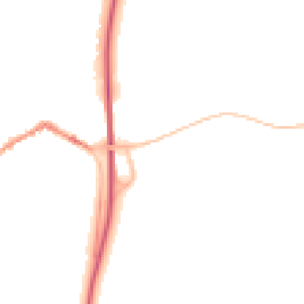 Night-time road noise heatmap for SP6 1AR