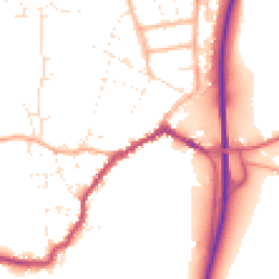 Daytime road noise heatmap for SP6 1AX