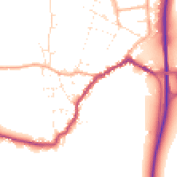 Daytime road noise heatmap for SP6 1AY