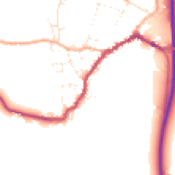 Daytime road noise heatmap for SP6 1BB