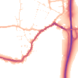 Daytime road noise heatmap for SP6 1BF