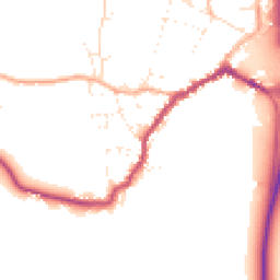 Daytime road noise heatmap for SP6 1BW