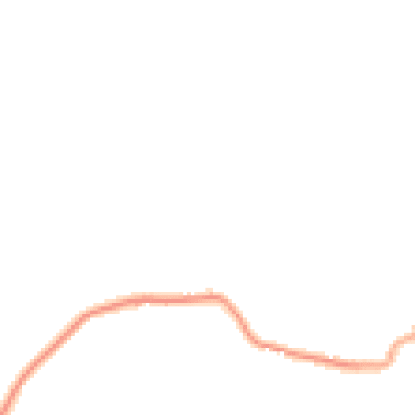Night-time road noise heatmap for SP6 1DB