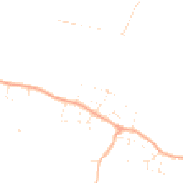 Daytime road noise heatmap for SP6 1DN