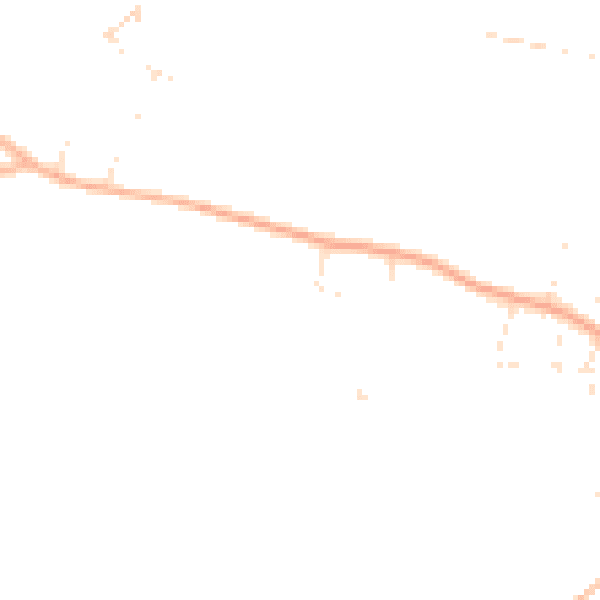 Daytime road noise heatmap for SP6 1DX