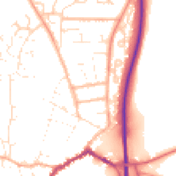 Daytime road noise heatmap for SP6 1EJ