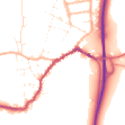 Daytime road noise heatmap for SP6 1FB