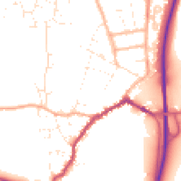 Daytime road noise heatmap for SP6 1FH