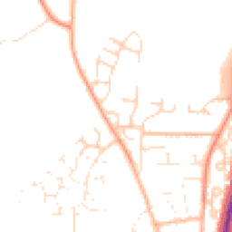 Daytime road noise heatmap for SP6 1HE
