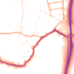 Daytime road noise heatmap for SP6 1JF
