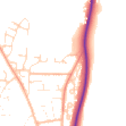 Daytime road noise heatmap for SP6 1LR
