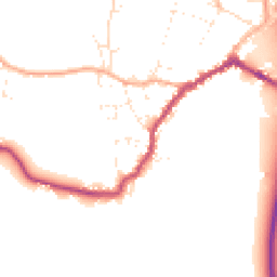 Daytime road noise heatmap for SP6 1NZ