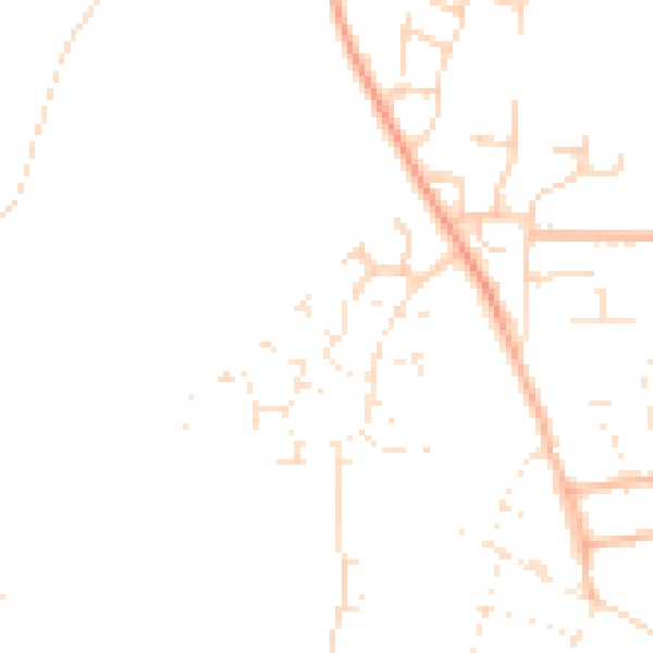 Daytime road noise heatmap for SP6 1QR