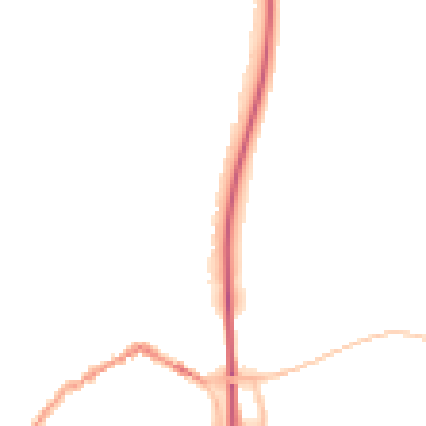 Night-time road noise heatmap for SP6 1QZ