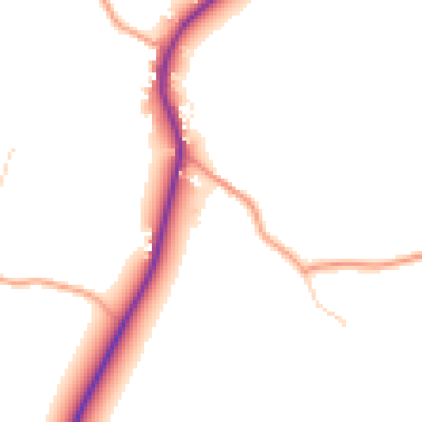 Daytime road noise heatmap for SP6 2AB