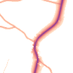 Daytime road noise heatmap for SP6 2EH