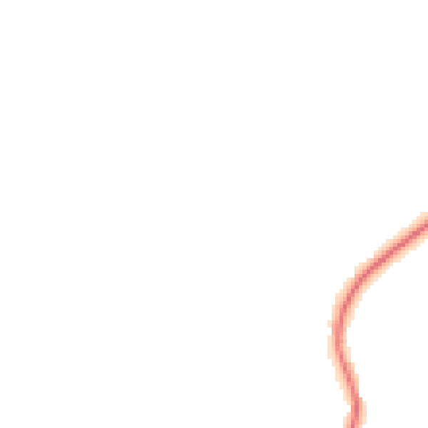Night-time road noise heatmap for SP6 2EJ