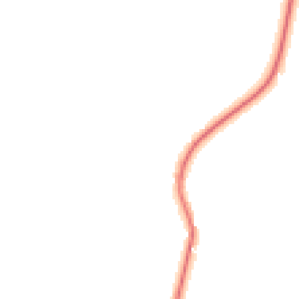Night-time road noise heatmap for SP6 2EL