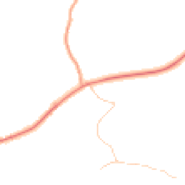 Daytime road noise heatmap for SP6 2LH