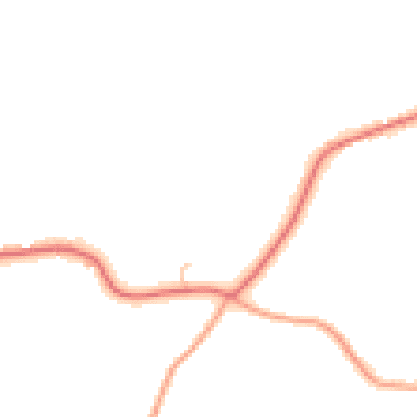 Daytime road noise heatmap for SP6 2LX
