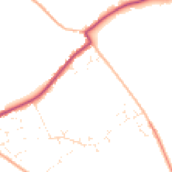 Daytime road noise heatmap for SP6 3AX