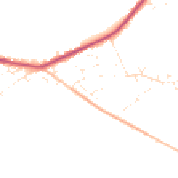 Daytime road noise heatmap for SP6 3BJ