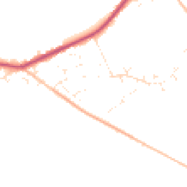 Daytime road noise heatmap for SP6 3BL