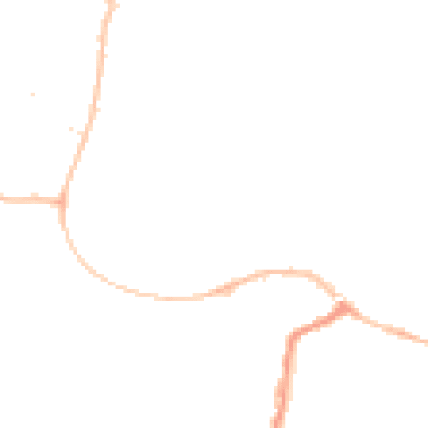 Night-time road noise heatmap for SP8 4AB