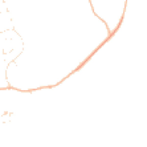 Daytime road noise heatmap for SP8 4EP