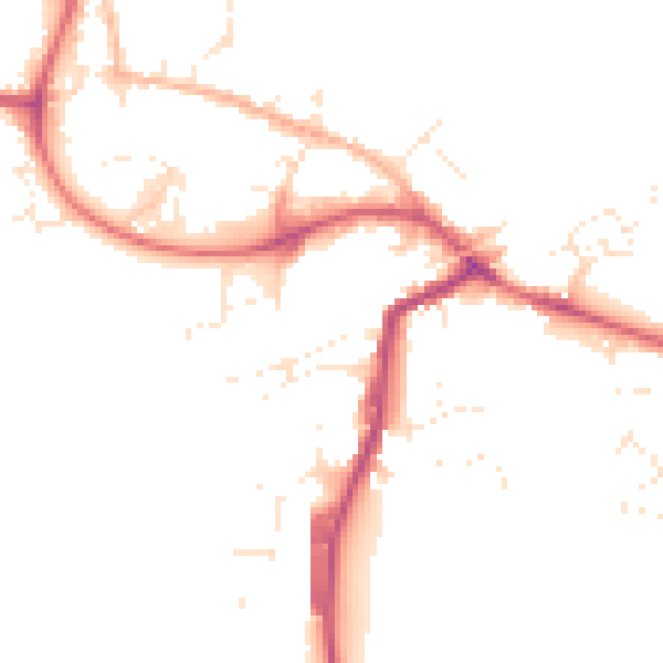 Daytime road noise heatmap for SP8 4JL