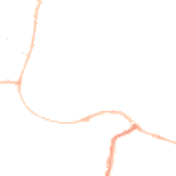 Night-time road noise heatmap for SP8 4QT