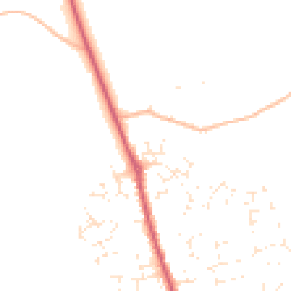 Daytime road noise heatmap for SP8 4UN