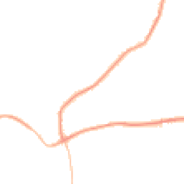 Night-time road noise heatmap for SP8 5JD