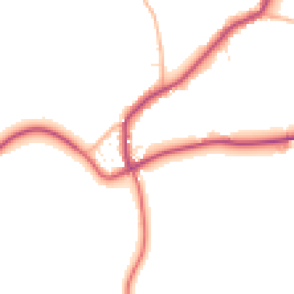 Daytime road noise heatmap for SP8 5LE