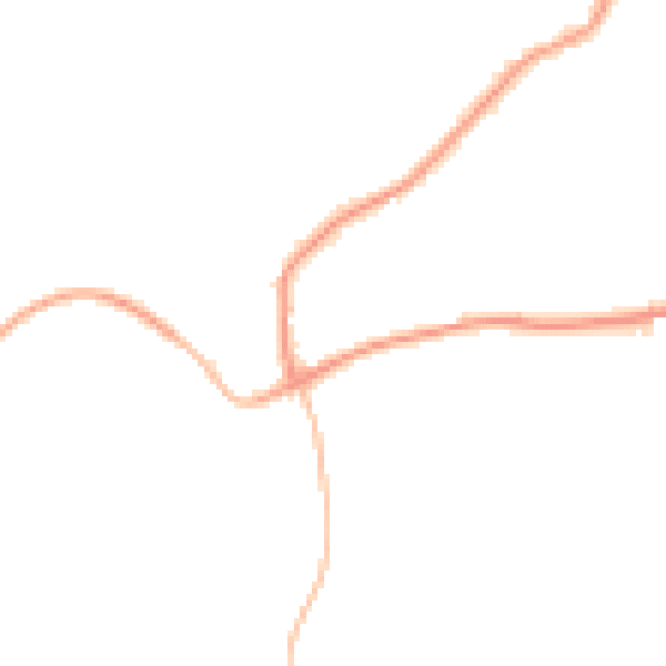 Night-time road noise heatmap for SP8 5LE