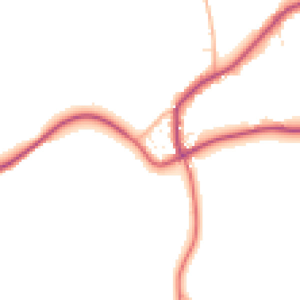 Daytime road noise heatmap for SP8 5LL