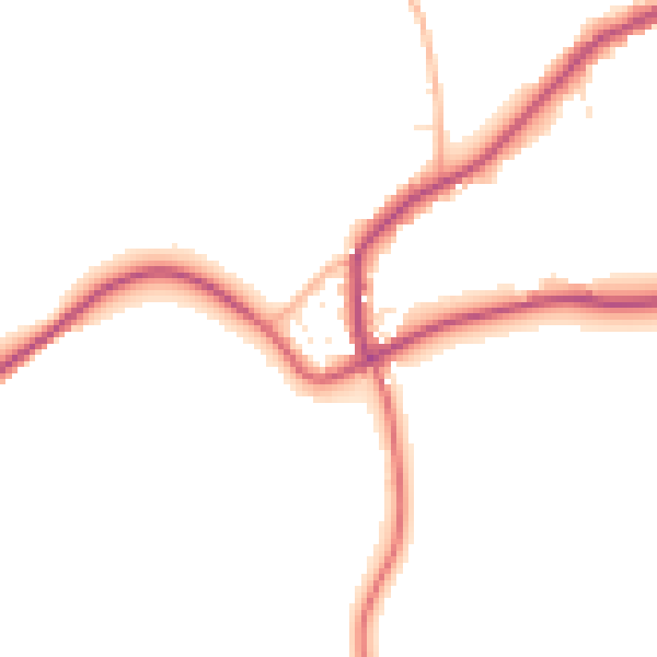 Daytime road noise heatmap for SP8 5NF