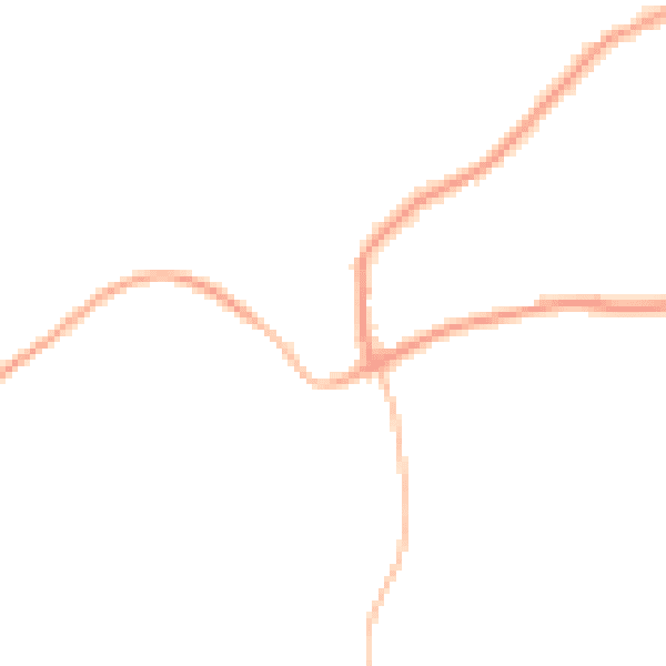 Night-time road noise heatmap for SP8 5NF