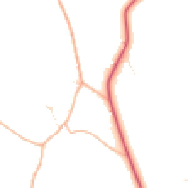 Daytime road noise heatmap for SP8 5QB