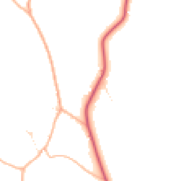 Daytime road noise heatmap for SP8 5QD