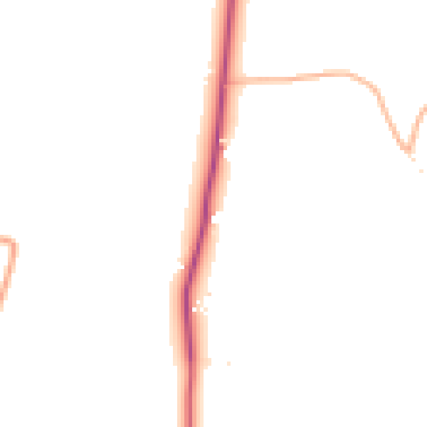 Daytime road noise heatmap for SP8 5QG