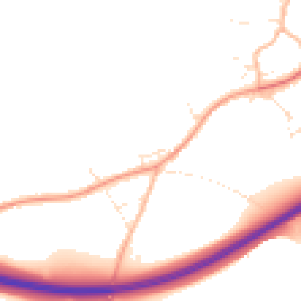 Daytime road noise heatmap for SP8 5ST