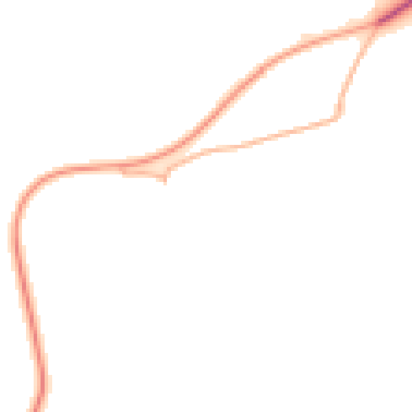 Daytime road noise heatmap for SP9 7AN