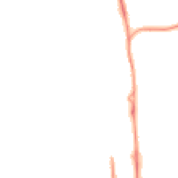 Night-time road noise heatmap for SP9 7EN