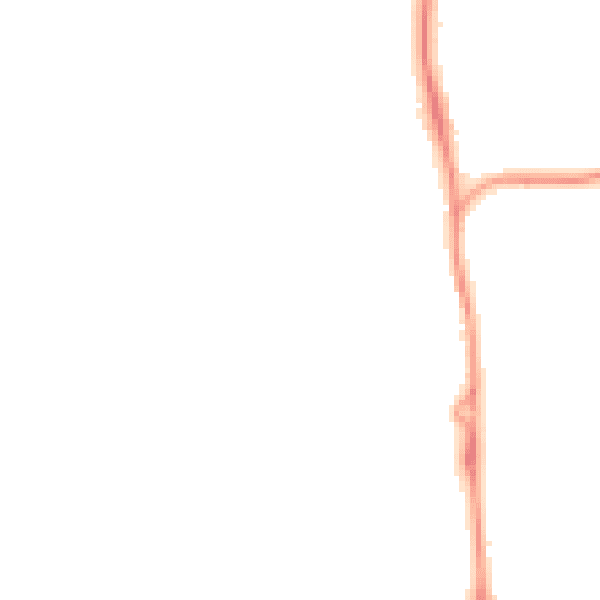 Night-time road noise heatmap for SP9 7ES
