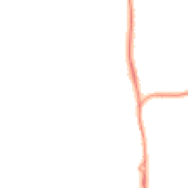 Night-time road noise heatmap for SP9 7EU