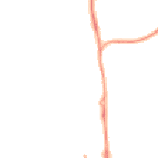 Night-time road noise heatmap for SP9 7EW